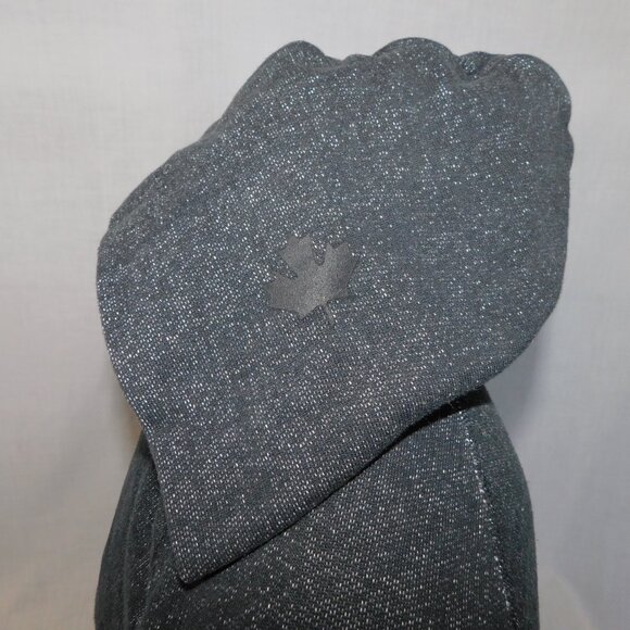 Roots canada Black Pepper Marled Womens M Kanga Pullover Hoodie Beaver - Picture 9 of 10